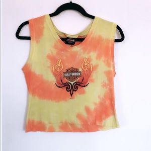SOLD- Harley Davidson Vintage Tie Dye Tank Top